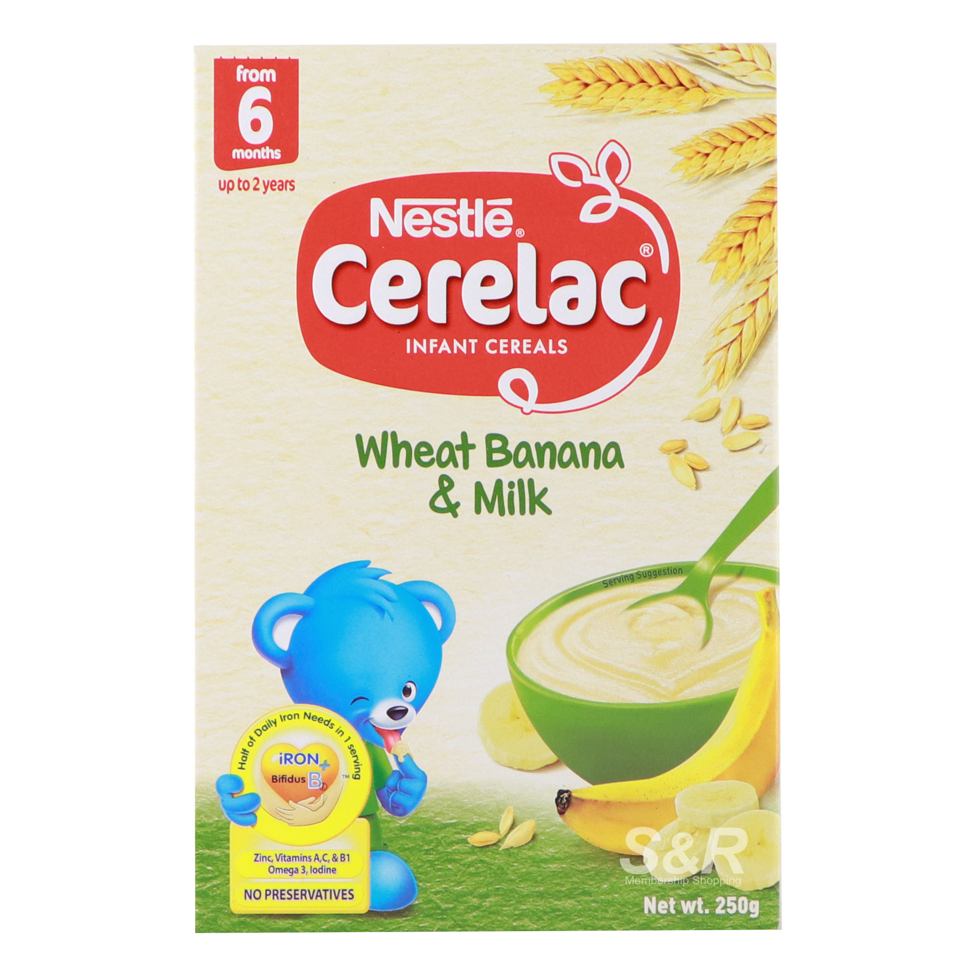Cerelac Wheat Banana And Milk Infant Cereals 250g